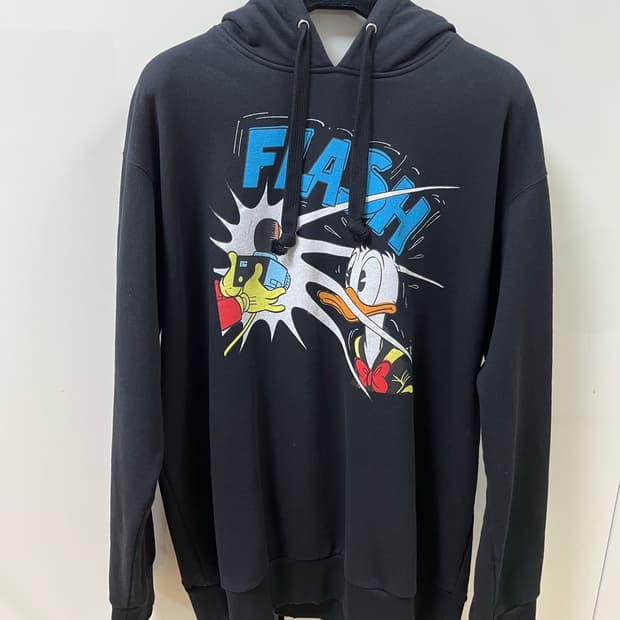 구찌 x 디즈니 콜라보 후드티 블랙 L