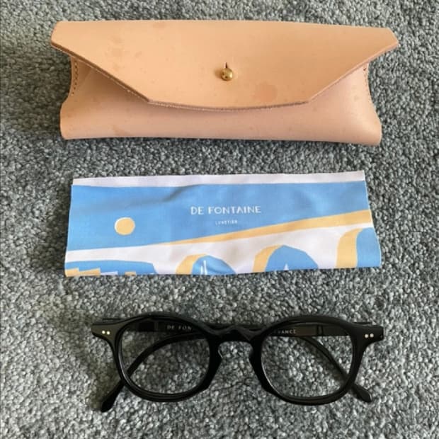 드폰테인 라시트포 LW 콜라보 뿔테 안경