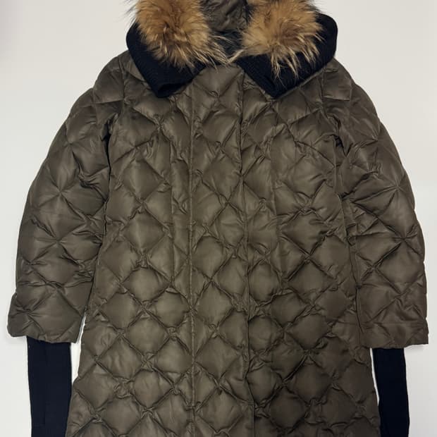 여성 버버리 런던 커스텀 리메이크 퀄팅 다운 패딩 자켓