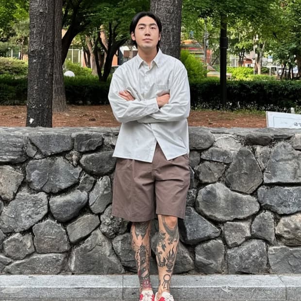 스파오 핏더사이즈 콜라보 버뮤다 (M)