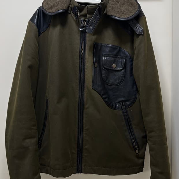 CP컴퍼니 브리티쉬 고글 왁스 코튼 자켓