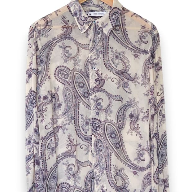 자라 S/S 2022 컬렉션 페이즐리 셔츠