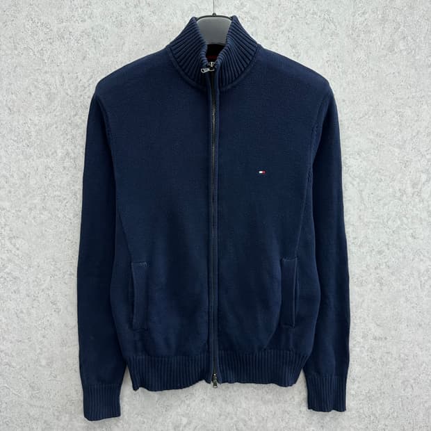90 타미힐피거 남자 니트 집업