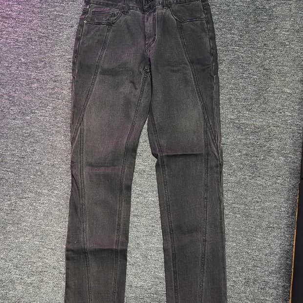 메종미네드 블랙 데님 팬츠 청바지
