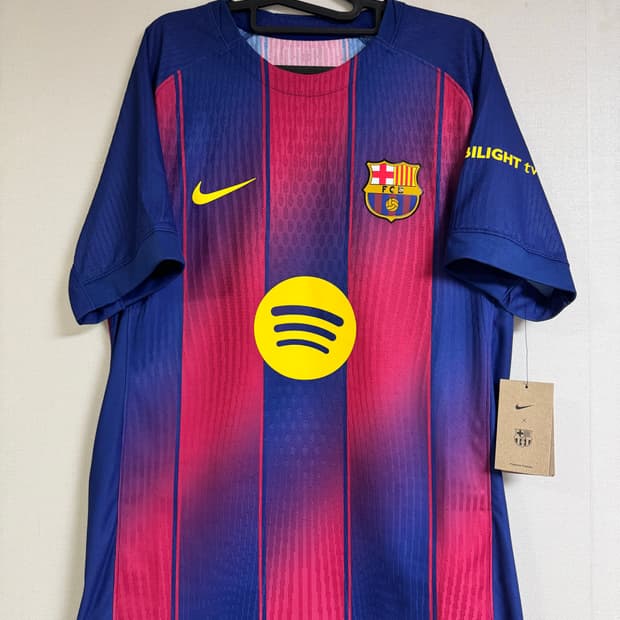 25-26 바르셀로나 어센틱 정품 유니폼 M