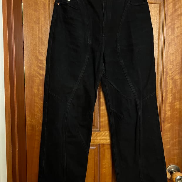 [31] 앤더슨벨 스커트 랩 팬츠 블랙 