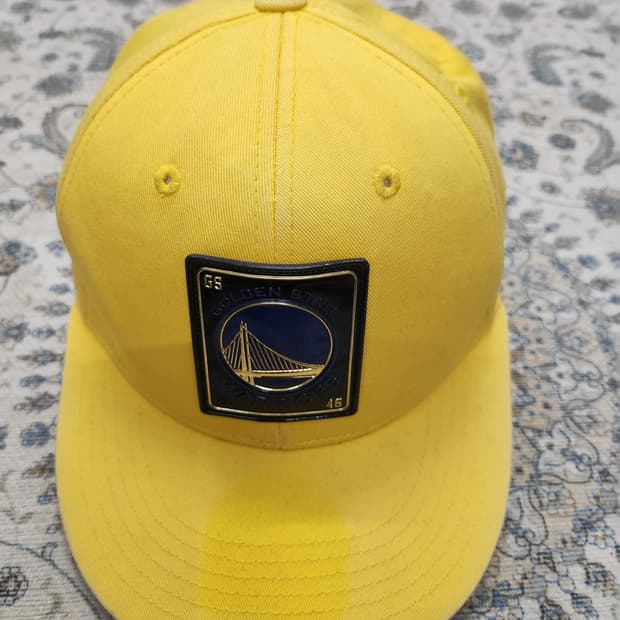 NBA 골든스테이트 워리어스 옐로우 볼캡 S