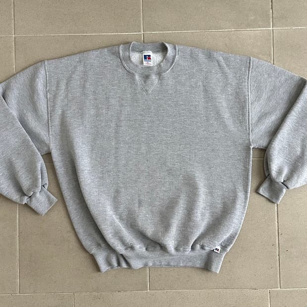 90s 빈티지 러셀 스웻셔츠 그레이 XL