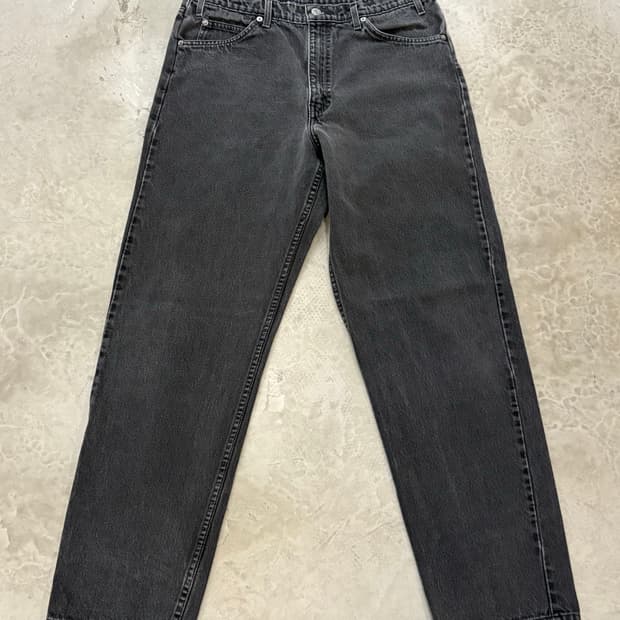 [34] 리바이스 550 오렌지탭 블랙 흑청