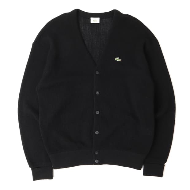 라코스테 90s 블랙 울 가디건