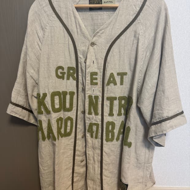 캐피탈 베이스볼 리넨 셔츠 사이즈 2