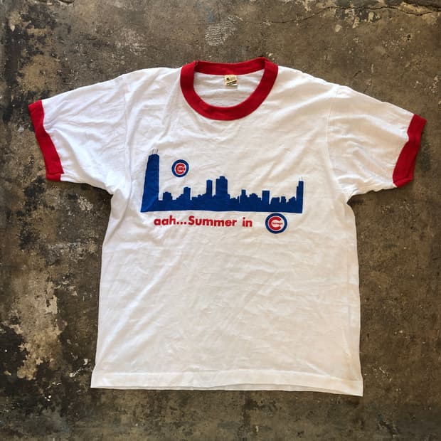 70s~90s Ringer T-shirt-XL