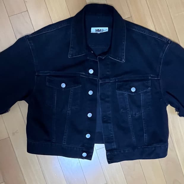 mm6 크롭 데님자켓