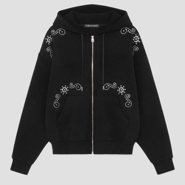 폴리수엠 스터드 후드집업