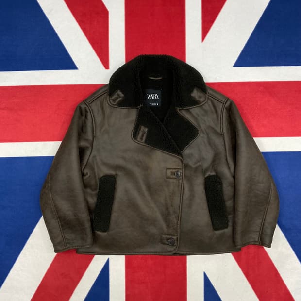 자라 오버핏 무스탕 여성 M