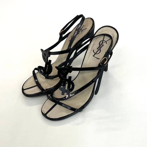 생로랑 레더 히어로 샌들 힐
