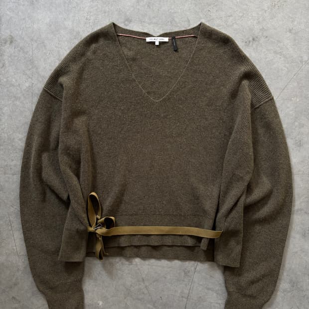 Helmut Lang 헬무트랭 캐시미어 벨크로 니트