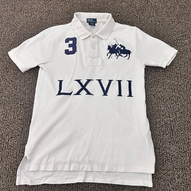 POLO 폴로 랄프로렌 여성 카라티 반팔티셔츠 화이트 M
