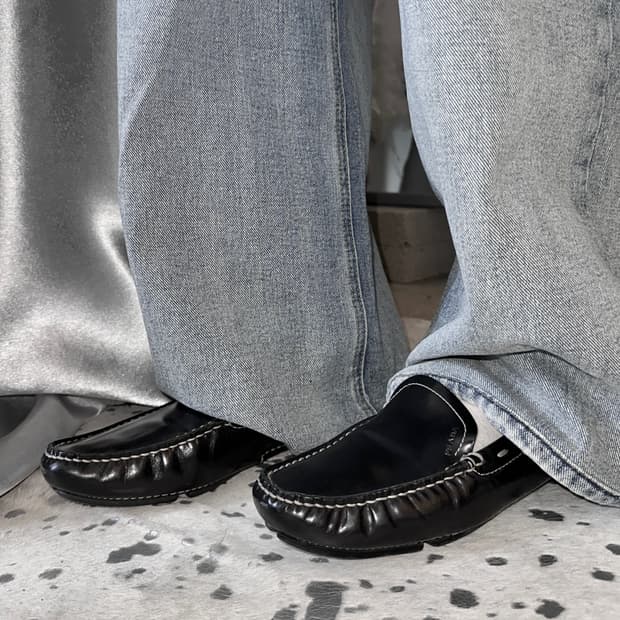 00s 빈티지 프라다 스포츠 스티치 로퍼