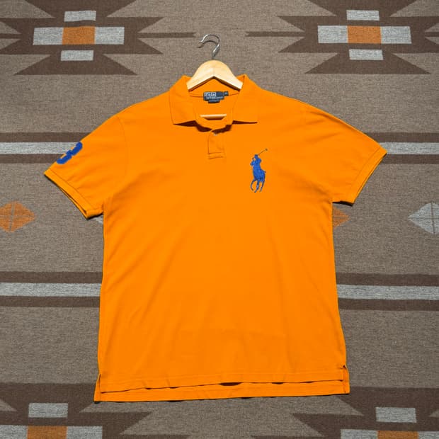 폴로랄프로렌 빅포니 반팔 카라티 XL 오렌지