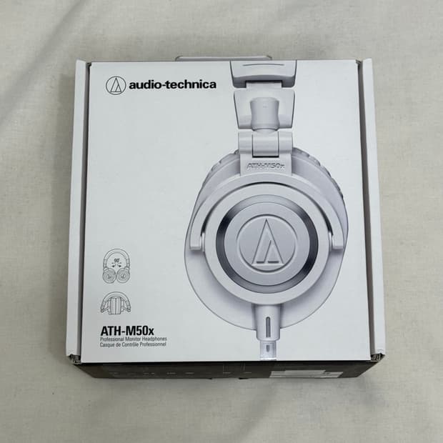 오디오 테크니카 ATH-M50x 화이트 (1.2M 케이블만 X)