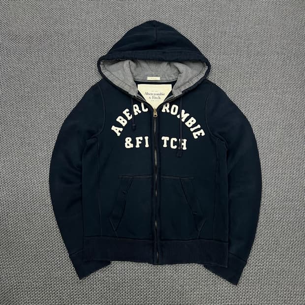 착샷O 아베크롬비 네이비 후드집업