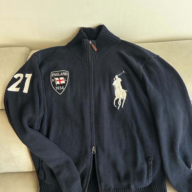 폴로 빅포니 잉글랜트 투웨이 니트집업 치프키프