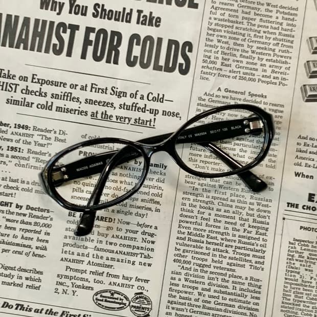 [픽키-644] Marcos Adams 블랙 뿔테 안경 