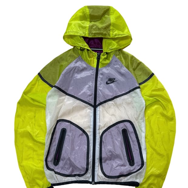 나이키 나일론 배색 바람막이