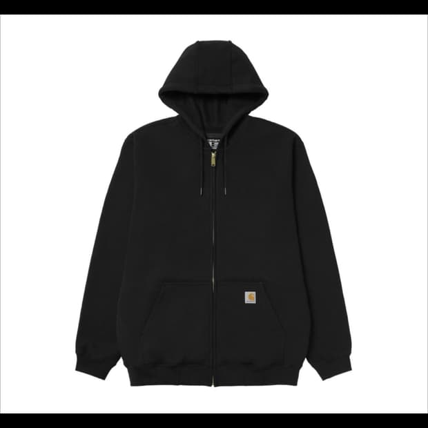 칼하트 후드집업 블랙 