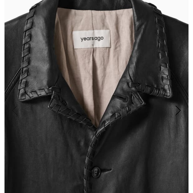 이얼즈어고 윕 스티치 레더 자켓