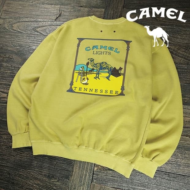 [카멜] 오버사이즈 맨투맨 머스타드 M20000