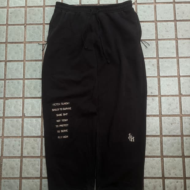 페치 fetch 와펜 로고 스웻팬츠 XL