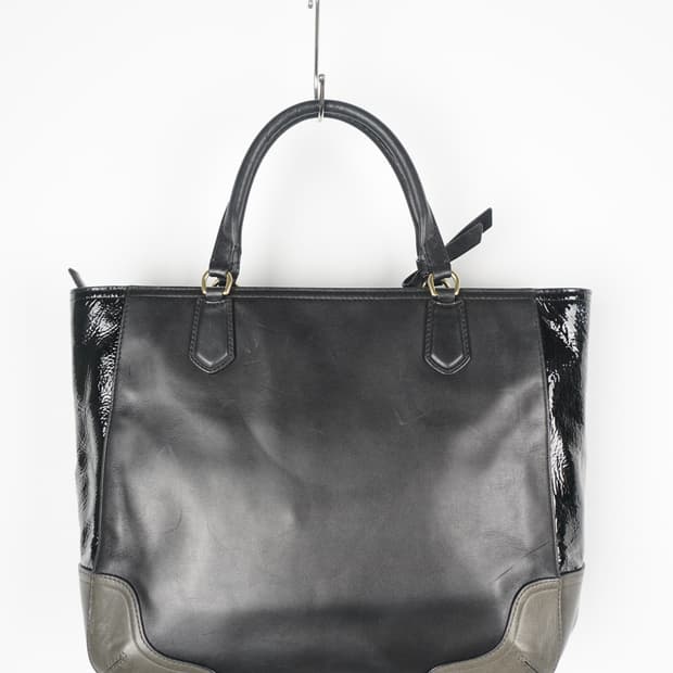  COACH metro glitter leather tote bag