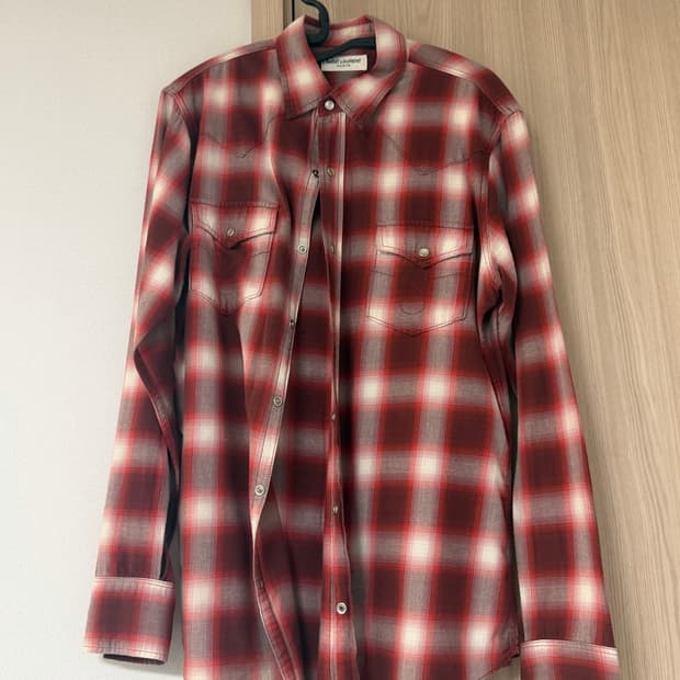 Saint Laurent 웨스턴 체크 셔츠 판매합니다 🎸
