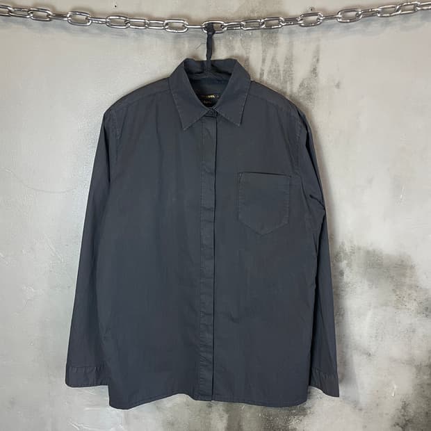 디젤 블랙골드 가먼트 다이드 셔츠