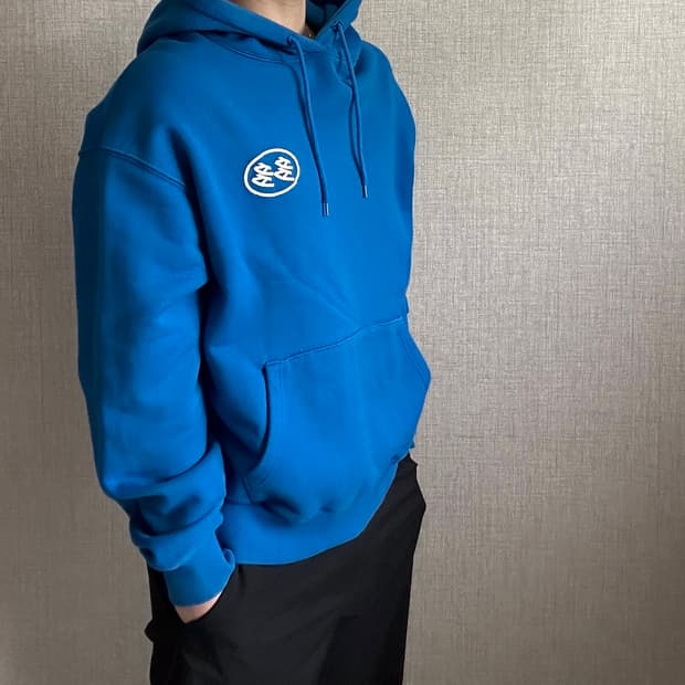 DADA 다다 서비스 블루 로고 후드티 3