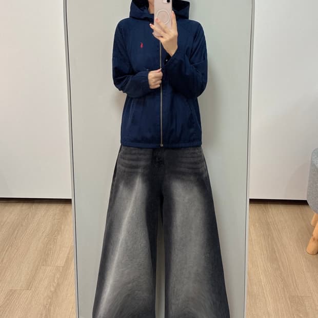 폴로 랄프로렌 네이비 후드 바람막이 자켓
