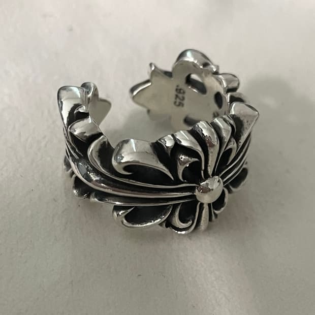 크롬하츠 더블 플로랄 링 US9