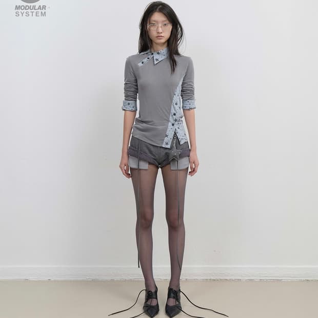 OJOS 오호스 마이크로 울 쇼츠 그레이 사이즈 1