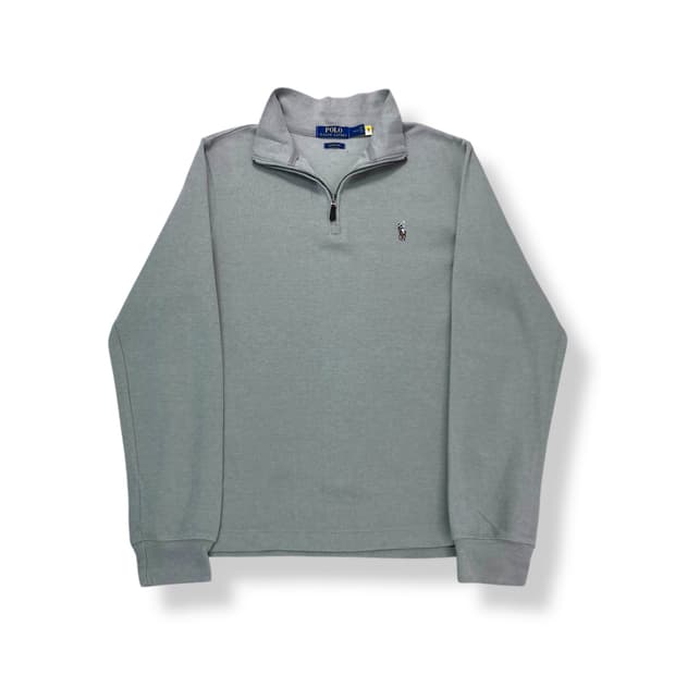 95 폴로랄프로렌 신형 화이트 베이지 니트 반집업