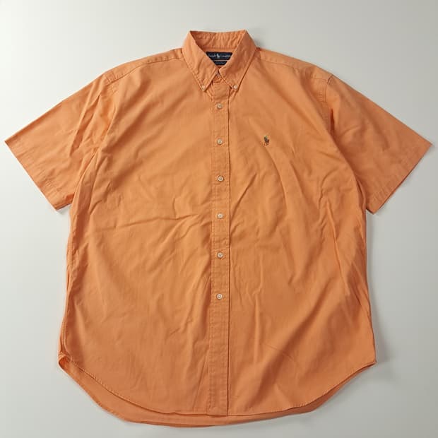 CA440 L 폴로 블레이크 90s 오렌지피치 반팔 셔츠 남방