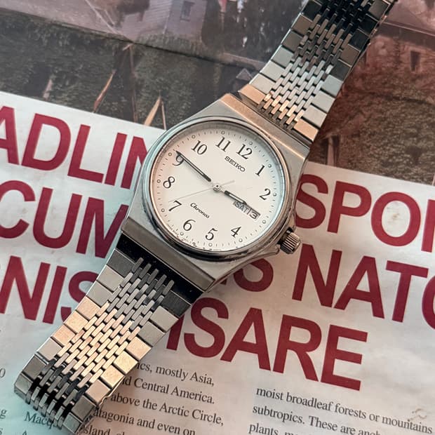 세이코 Seiko 쿼츠 크로노스 아라빅