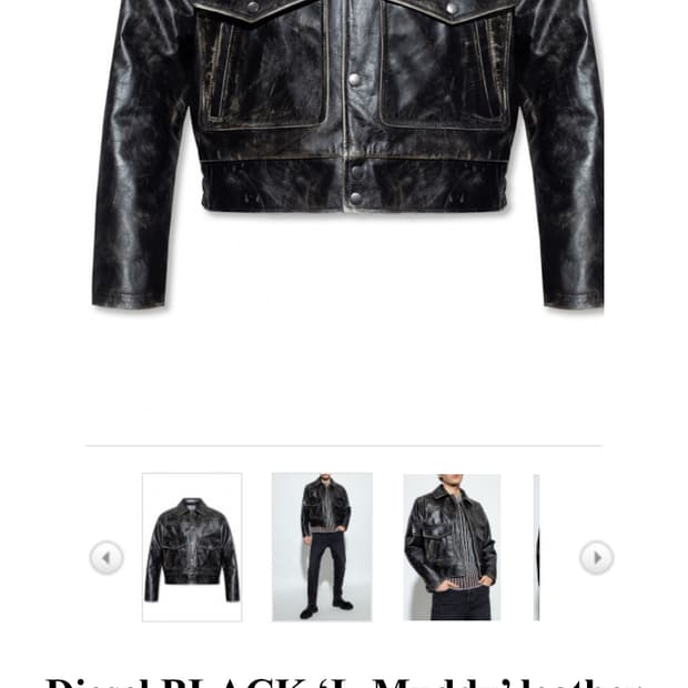 디젤 카우레더 싱글자켓