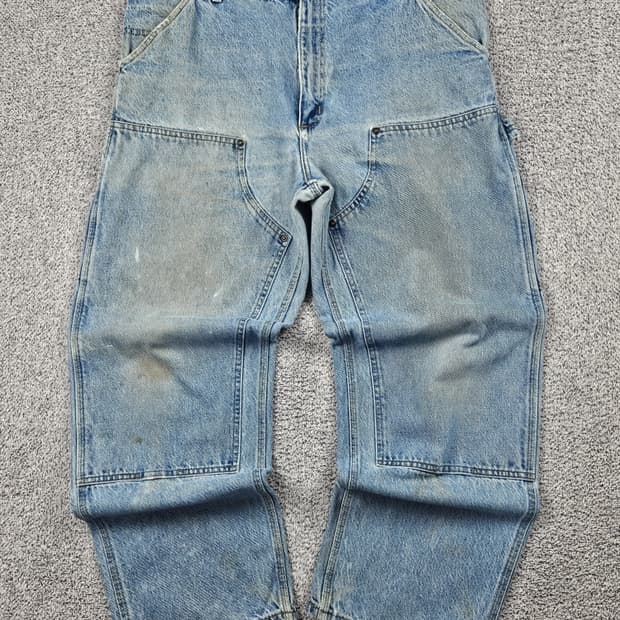 칼하트 데님 더블니 카펜터 워크 팬츠 ( 38X30 ) / 10412