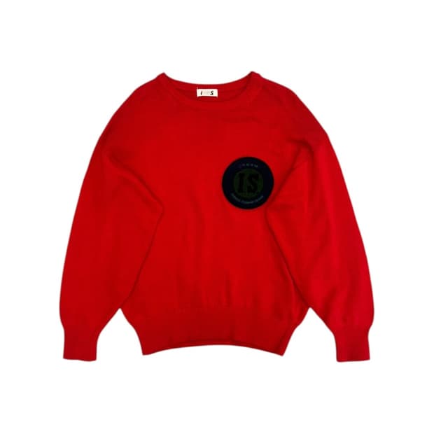 이세이 미야케 스포츠 by 츠모리 치사토 80s 엠브로이더리 패치 니트