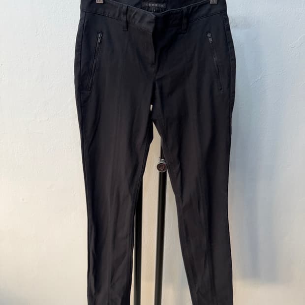 정품) 띠어리 블랙 여성 바지 0(26)