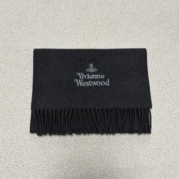 비비안웨스트우드 울 로고 머플러