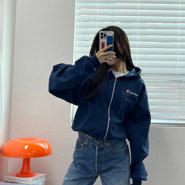 (WOMEN)챔피온 크롭 후드-M1467