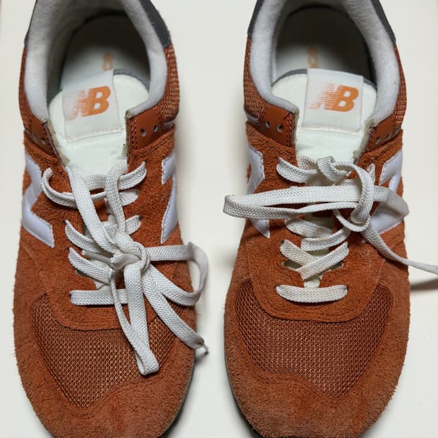 뉴발란스 574 헤리티지 오렌지 버스트 화이트